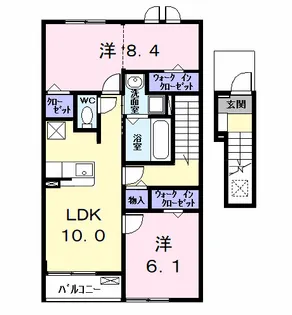 ウイングKⅦ【2階】の間取り