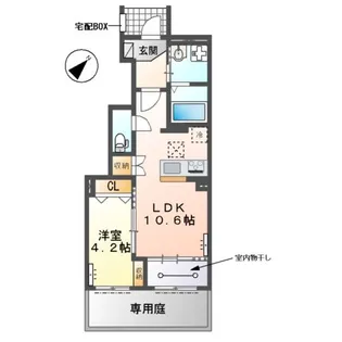 シャルール【1階】の間取り