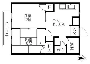ユーハウス【1階】の間取り