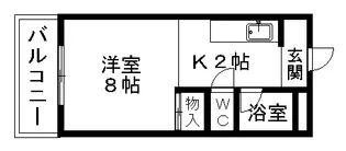 バンブメゾン【2階】の間取り