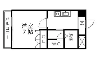 ウィング・コート【201号室】の間取り