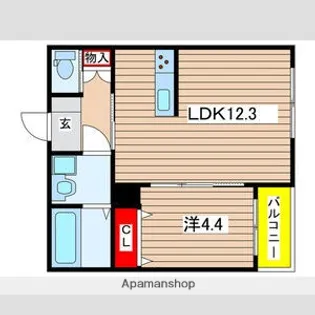 仮)LE BOIS MIZUHO【3階】の間取り