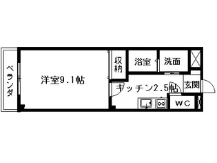 アシューレ B&K【2階】の間取り