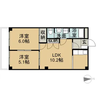 ヴォーノオサダ【1階】の間取り