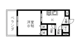 ヴィラ アドニス【1階】の間取り