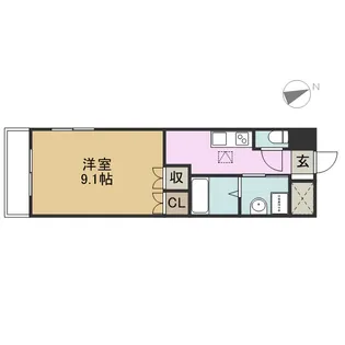 ヴォーノシロスナ【1階】の間取り