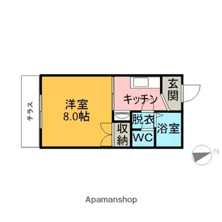 コーポ吉田【1階】の間取り
