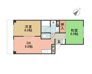 THE GARDEN OF LOVE レジデンス愛の園【1階】の間取り