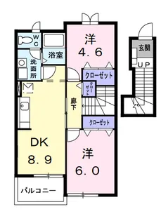 クレストール住崎【2階】の間取り