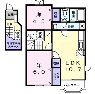 ミニョン ヴィラ 野寺道【2階】の間取り