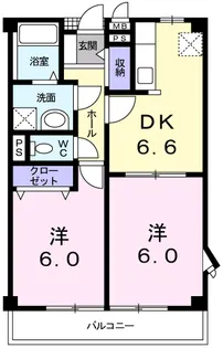 ルミエールB【2階】の間取り