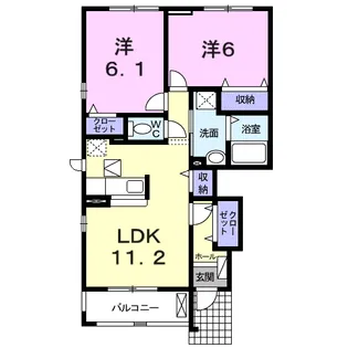 鶴見スクエアⅡ【1階】の間取り