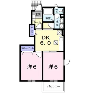 ネオメイト21 A【1階】の間取り