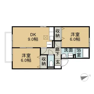 ピアチェーレ【1階】の間取り