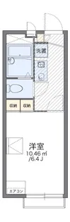レオパレスサラーム瀬名【2階】の間取り
