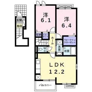 カノン【2階】の間取り