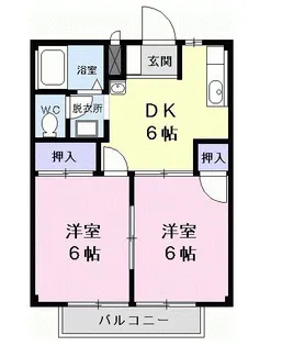 サンハイツ吉浜【2階】の間取り
