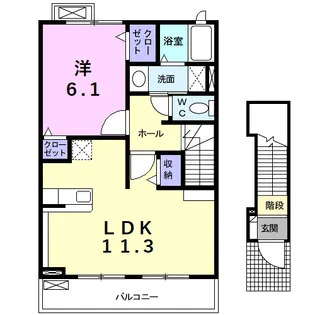 マーベラスシーダー【2階】の間取り