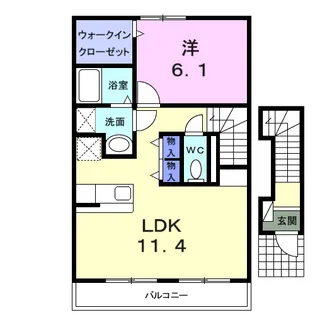 シリウス相生【2階】の間取り