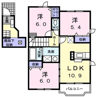 メルヴェイユ【2階】の間取り