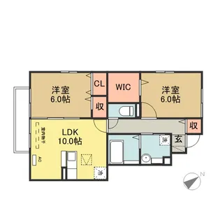 サニーソフィア A棟【1階】の間取り