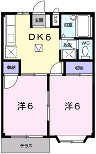 グリーンハイツ雅B【1階】の間取り