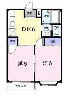 グリーンハイツ雅B【2階】の間取り