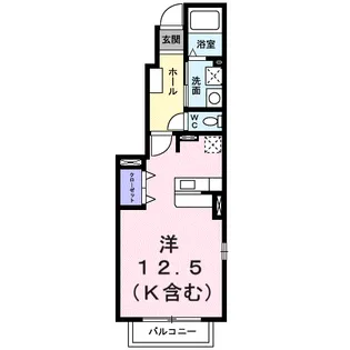 ヴァン・ヴェール【1階】の間取り