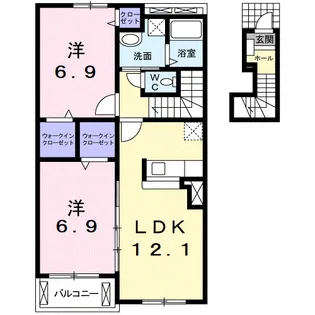 ジェルメⅠ【2階】の間取り