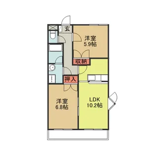 ルミナスハイム【2階】の間取り