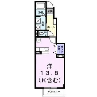 クラーベルⅠ【1階】の間取り