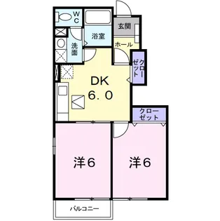 ラフィーネ上矢田【1階】の間取り