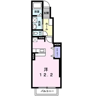 メゾン・アムール【1階】の間取り