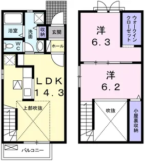 サニーレジデンス 2【1階】の間取り