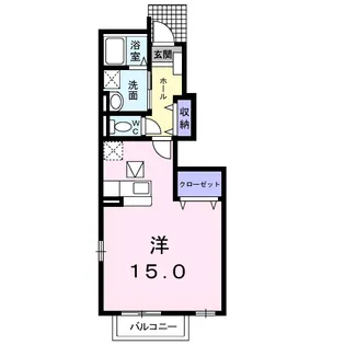 クレストール永吉【1階】の間取り