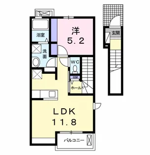フラメゾン【2階】の間取り