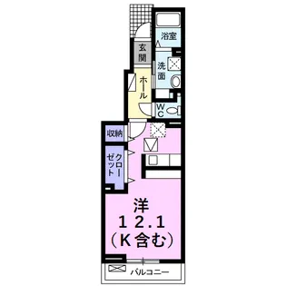 フリシュM【1階】の間取り