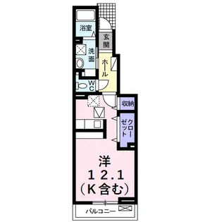 フリシュM【1階】の間取り