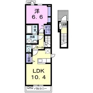 フリシュM【2階】の間取り