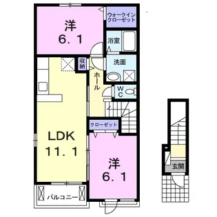 シリウスST【2階】の間取り