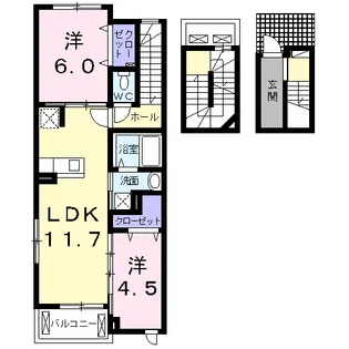 ラ グランド メイル【3階】の間取り