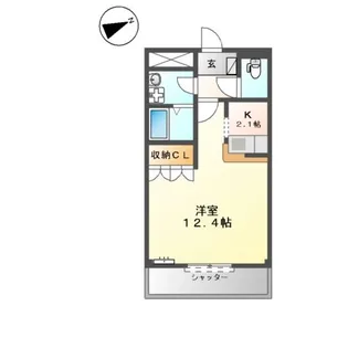 1Rの間取り画像