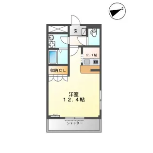 ラ・フォーネ東脇【1階】の間取り