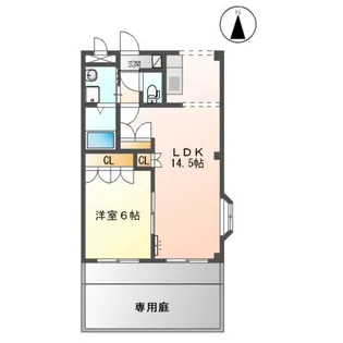 ベルメゾン【101号室】の間取り