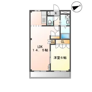 ルーラル中縄【2階】の間取り