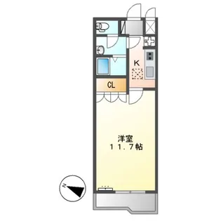 コンフォール三宅【1階】の間取り