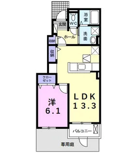 シュウ・メゾンⅡ【1階】の間取り