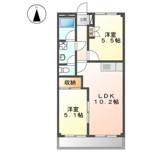 アイリスハイム【1階】の間取り