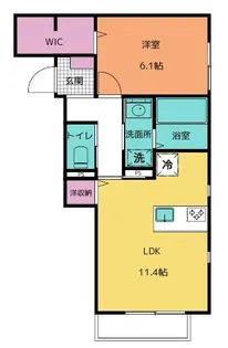 ストーク室町【101号室号室】の間取り