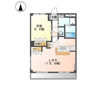 アメニティハイム・K【1階】の間取り